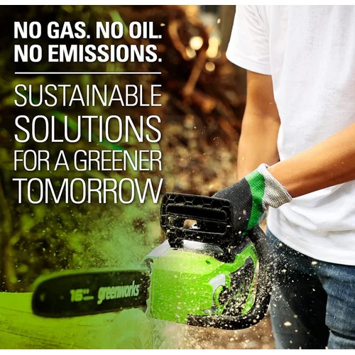 GreenWorks GD40CS18 akumuliatorinis grandininis pjūklas, 40 V image 3