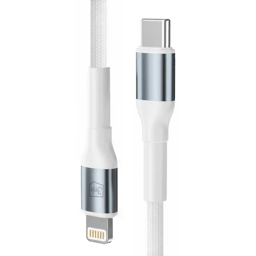 3mk Hyper Cable N-SERIES USB-C į Lightning 1 m, 27 W, baltas image 1