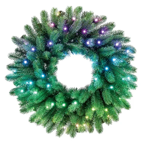 Twinkly 50 RGB LED vainikas, 60 cm, žalia viela image 1