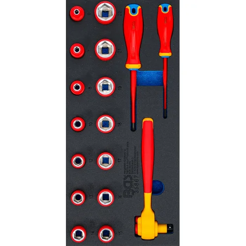 BGS technic 35867 VDE galvučių ir atsuktuvų rinkinys, 17 vnt. image 3
