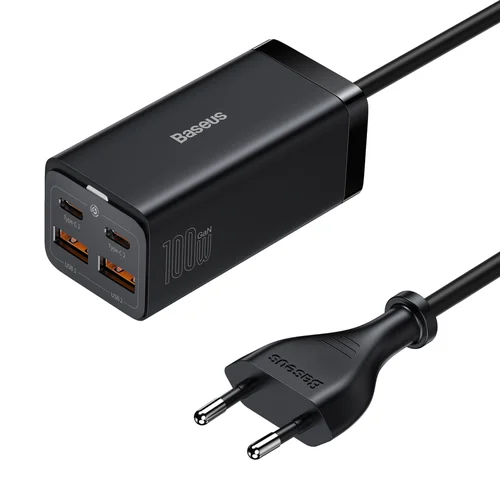 Baseus GaN3 Pro CCGP000101 100 W įkroviklis, juodas image 3