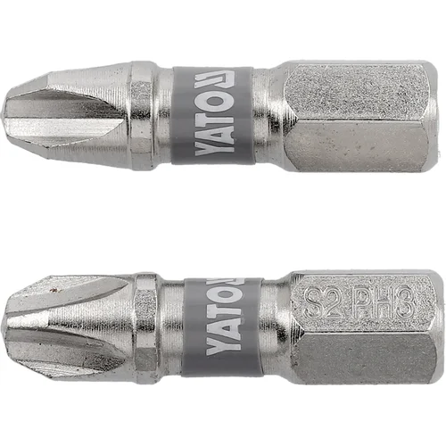 YATO YT-78002 kryžminiai PH3 antgaliai, 25 mm, 2 vnt. image 1