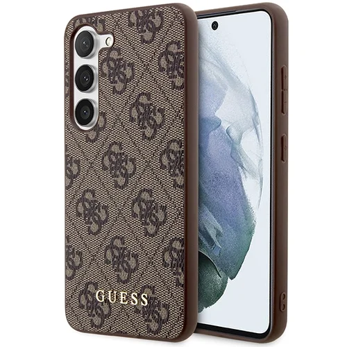 Guess GUHCS23SG4GFBR 4G kietas dėklas S23 image 1