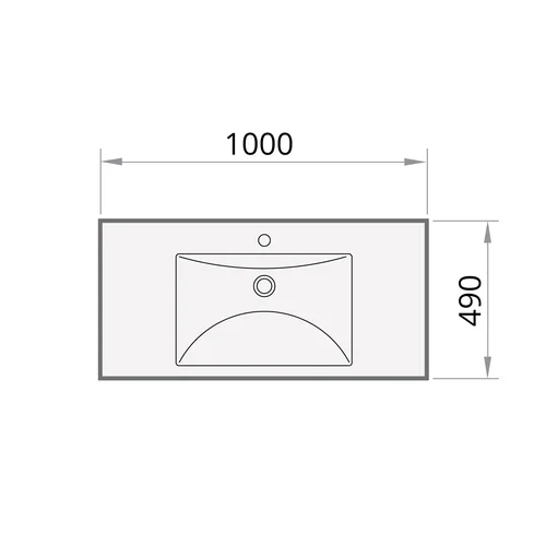 Praustuvas PAA LONG STEP 1000x490x110mm image 2