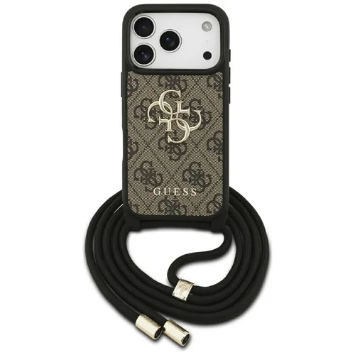 Guess 4G dėklas iPhone 17 Pro, rudas image 1