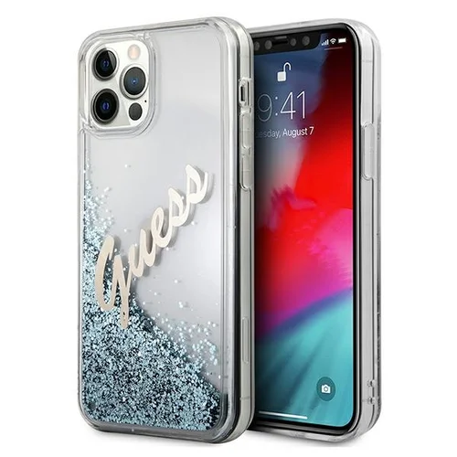 Guess GUHCP12LGLVSBL dėklas iPhone 12 Pro Max 6,7 col. mėlynas image 1