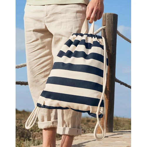 Medvilninė W686 kuprinė - Vieno dydžio, Natural/Navy image 2