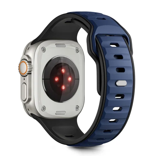 Tech-Protect IconBand Line dirželis, 44–49 mm, juodas ir jūrinės mėlynos spalvos image 2