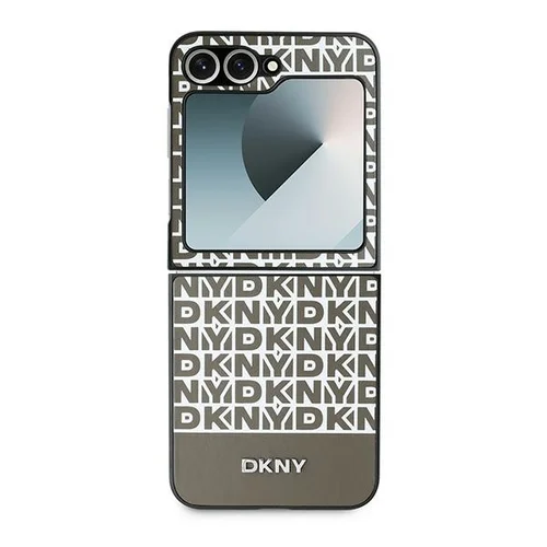 DKNY raštuotas dėklas Samsung Galaxy Z Flip 6, rudas image 2