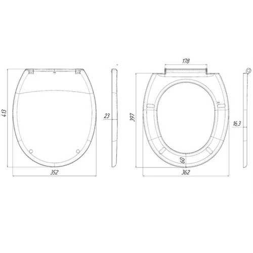 Ani Plast Unitazo dangtis WS0100EU su tvirtinimo detalėmis image 3