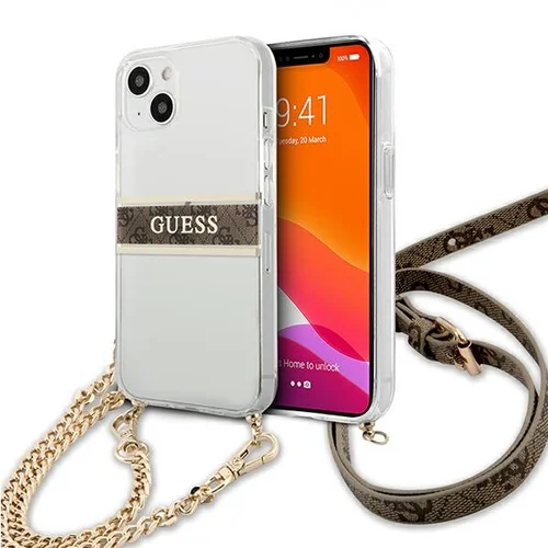 Guess GUHCP13SKC4GBGO kietas dėklas iPhone 13 mini image 1
