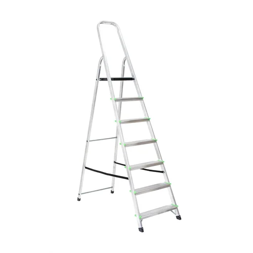 EUROSTYL kopėčios aliuminės, 7 pakopų, 140-217cm, 120kg image 1