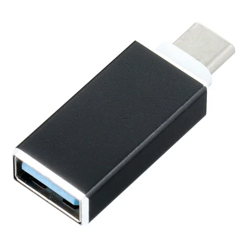USB-A 3.0 lizdo į USB-C kištuko OTG adapteris, juodas image 1