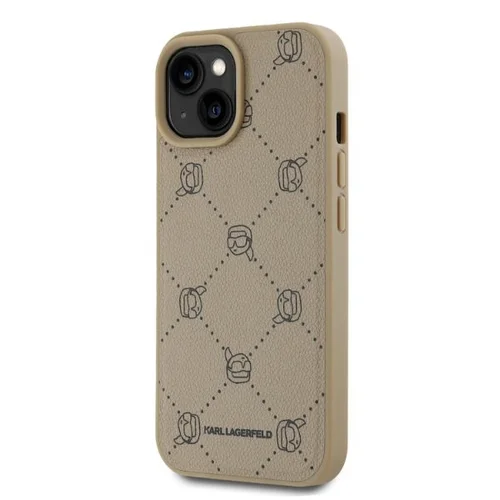 Karl Lagerfeld MagSafe Karl Head dėklas iPhone 15, smėlio spalvos image 3