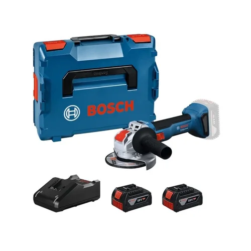Bosch GWX 18V-8 kampinis šlifuoklis, 125 mm, 18 V, 2x4.0Ah image 1