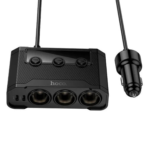 Hoco Z64 automobilinis įkroviklis 240 W, juodas image 3