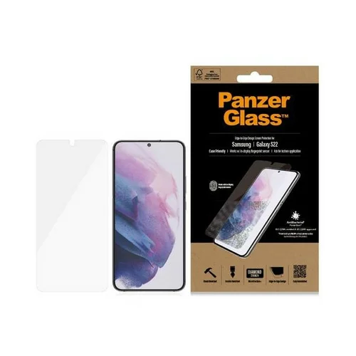 PanzerGlass E2E Microfracture stiklas Samsung Galaxy S22, juodas rėmas image 1