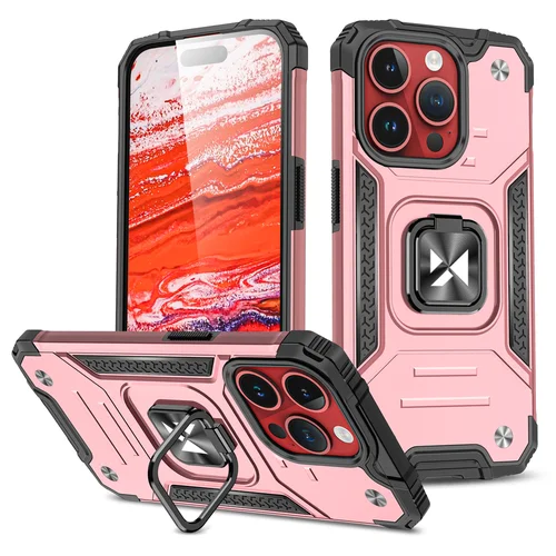 Wozinsky Ring Armor dėklas iPhone 15 Pro Max, auksinis image 1