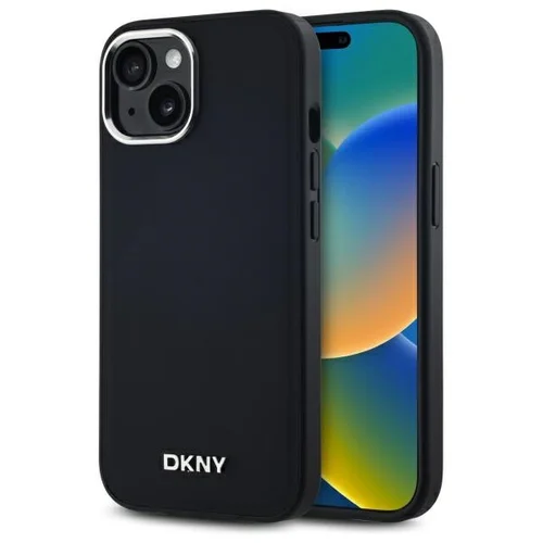 DKNY Paprastas Logotipas MagSafe dėklas iPhone 14, juodas image 1