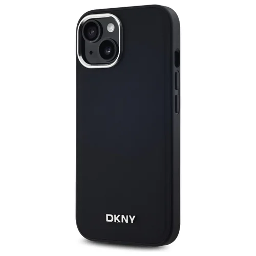 DKNY Paprastas Logotipas MagSafe dėklas iPhone 14, juodas image 2
