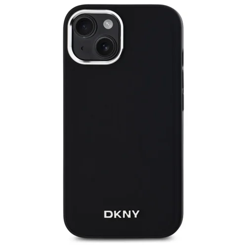 DKNY Paprastas Logotipas MagSafe dėklas iPhone 14, juodas image 3