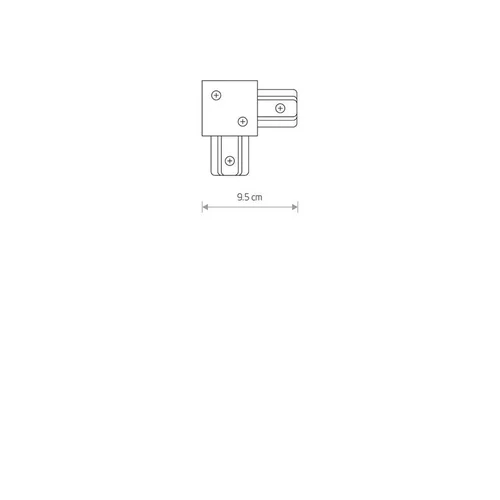Nowodvorski PROFILE RECESSED L-CONNECTOR Jungtis 9,5 cm image 2