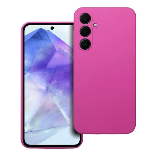 SILICONE 2 mm dėklas Samsung A55 5G, rožinis image 1