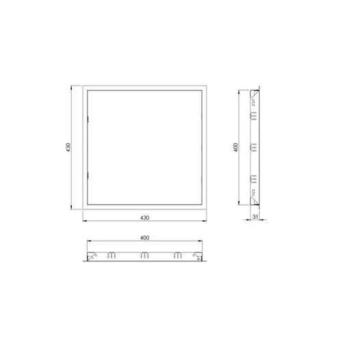 EUROPLAST RL4040 Revizinės durelės 40 x 40 cm image 2