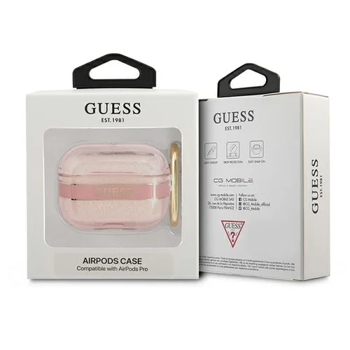 Guess GUAPHHTSP dėklas Apple AirPods Pro, rožinis image 3