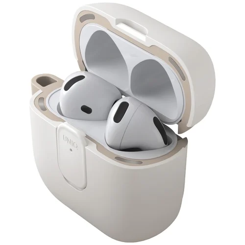 Uniq Clyde Lock dėklas AirPods 4, šviesiai rudas image 2
