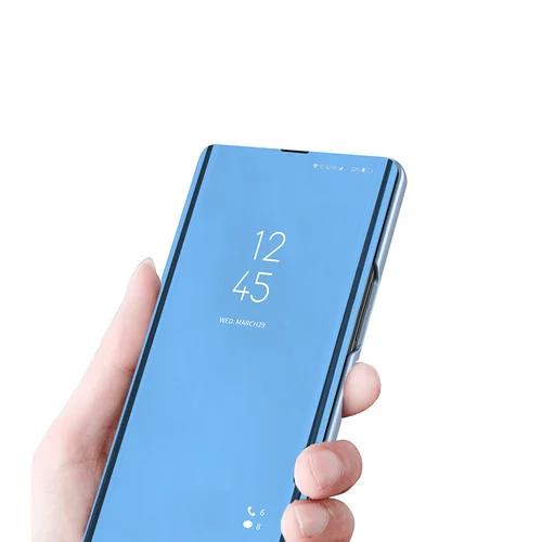 Samsung Galaxy S24 Ultra mėlynas PU dėklas su sklende image 2