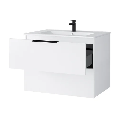Riva SA 700-6 vonios spintelė su praustuvu Balta matinė image 2