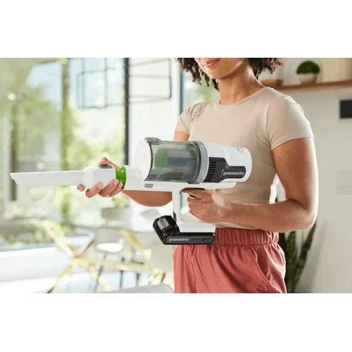 Greenworks GD24SVK4D Dulkių siurblys-šluota DELUXE BALTA image 2