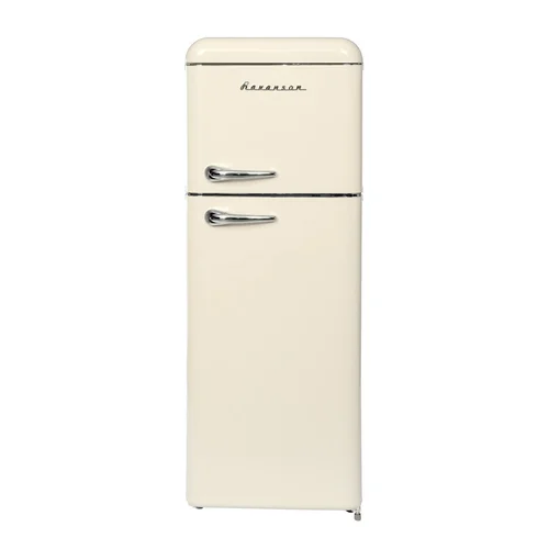 Ravanson LKK-210RC retro šaldytuvas-šaldiklis, kreminis image 1