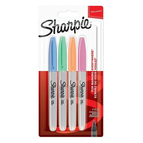 Sharpie pastelinių permanentinių markerių rinkinys, 4 vnt. image 2