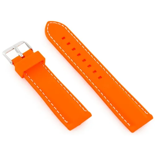 U20 oranžinis guminis laikrodžio dirželis, 22 mm image 2