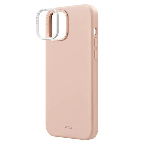 Uniq Lino Hue MagClick dėklas iPhone 14, rožinis image 3