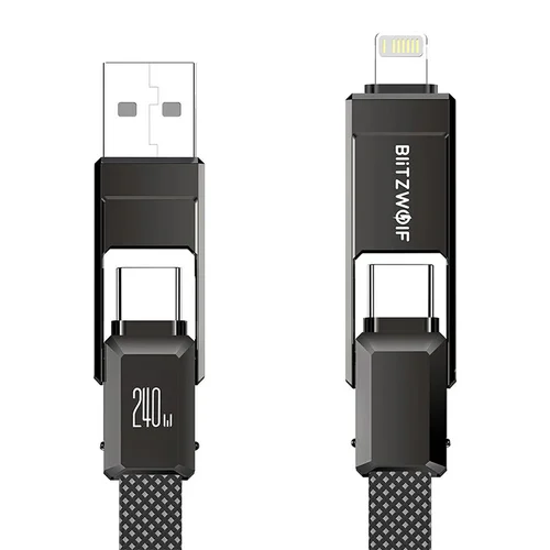 Blitzwolf BW-HDC7 4-in-1 laidas, 240 W, 1,2 m image 2