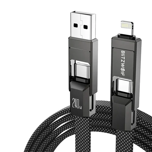 Blitzwolf BW-HDC7 4-in-1 laidas, 240 W, 1,2 m image 3