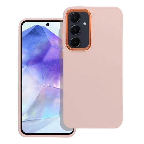 FRAME dėklas Samsung Galaxy A55 5G, pudrinė rožinė image 1