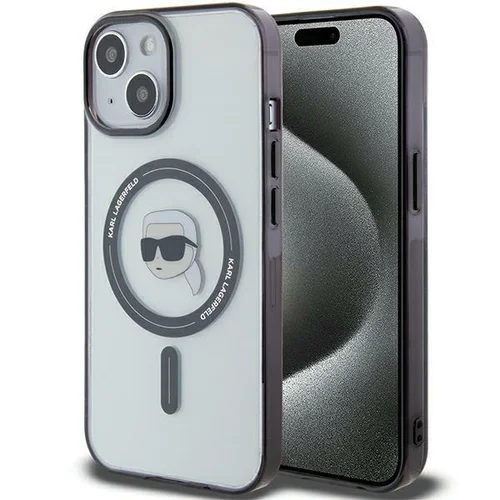 Karl Lagerfeld IML Karl’s Head MagSafe dėklas iPhone 15 Plus, skaidrus image 1
