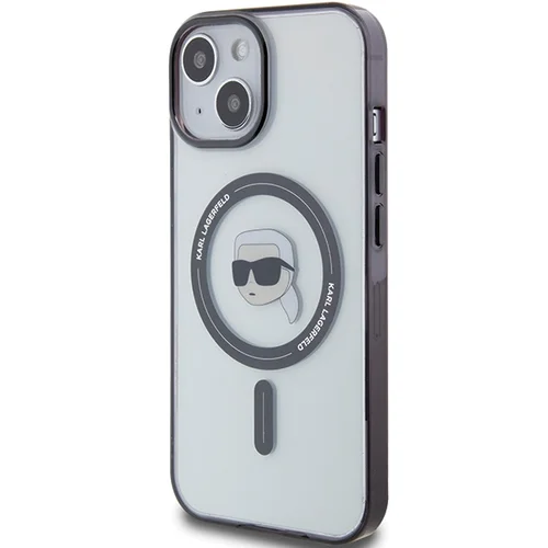 Karl Lagerfeld IML Karl’s Head MagSafe dėklas iPhone 15 Plus, skaidrus image 2