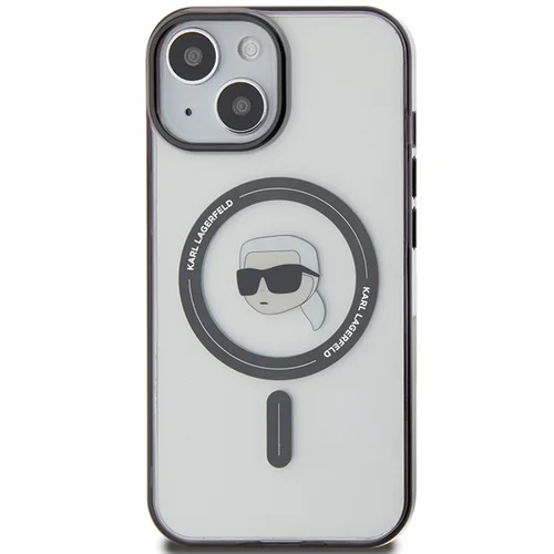 Karl Lagerfeld IML Karl’s Head MagSafe dėklas iPhone 15 Plus, skaidrus image 3