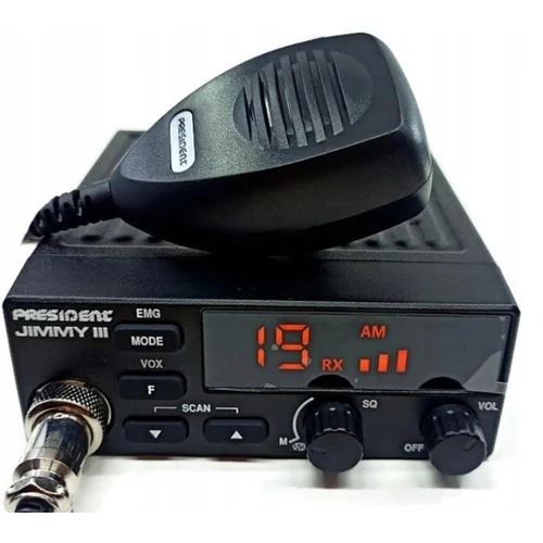 Prezidentas Jimmy III AM/FM CB radijas, juodas image 3