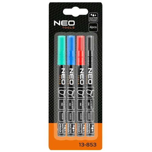 NEO TOOLS 13-853 Statybiniai žymekliai, 4 spalvos image 2