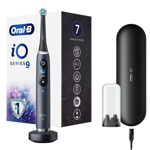 Oral-B iO Series 9 elektrinis dantų šepetėlis, juodos spalvos image 1