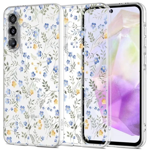 Tech-Protect FlexAir dėklas Samsung Galaxy A37 5G, spalvotos gėlės image 1