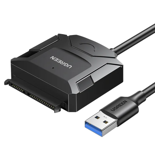 Ugreen CR108 2,5/3,5 col. USB-A 3.0–SATA adapteris, juodas image 1
