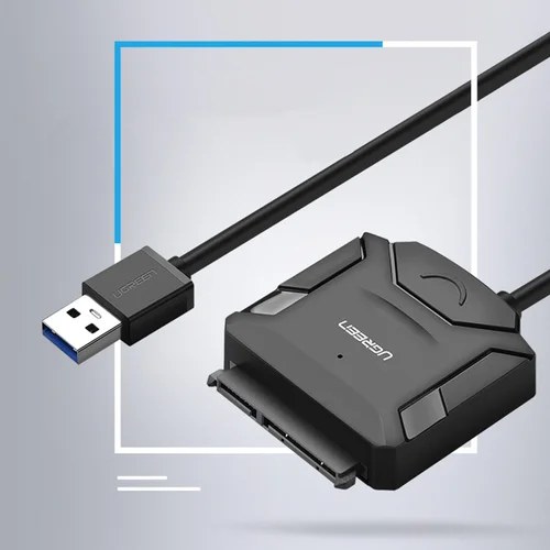 Ugreen CR108 2,5/3,5 col. USB-A 3.0–SATA adapteris, juodas image 2