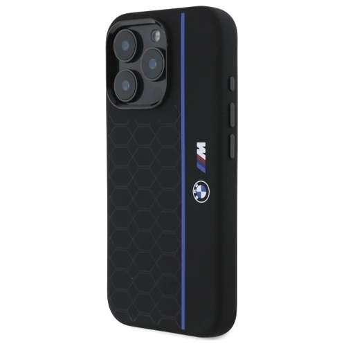 BMW Hexagon Blue Line MagSafe dėklas iPhone 16 Pro Max, juodas image 2